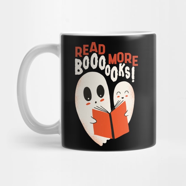 Read More Boooks! // Cute Halloween Ghost Book Lover // Avid Reader Bookworm by Now Boarding